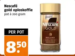 Poiesz Nescafé gold oploskoffie aanbieding