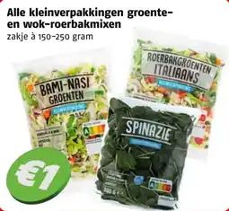 Poiesz Alle kleinverpakkingen groente- en wok-roerbakmixen aanbieding