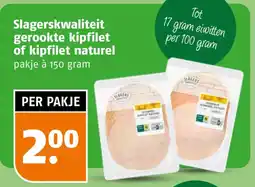 Poiesz Slagerskwaliteit gerookte kipfilet of kipfilet naturel aanbieding