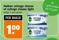 Poiesz Melkan cottage cheese of cottage cheese light aanbieding