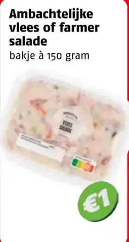 Poiesz Ambachtelijke vlees of farmer salade aanbieding