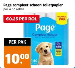 Poiesz Page compleet schoon toilet papier aanbieding