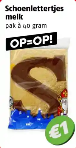 Poiesz Schoenlettertjes melk aanbieding