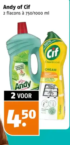 Poiesz Andy of Cif aanbieding