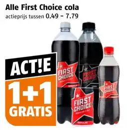 Poiesz Alle First Choice cola aanbieding