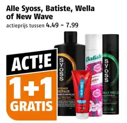 Poiesz Alle Syoss, Batiste, Wella of New Wave aanbieding
