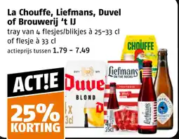 Poiesz La Chouffe, Liefmans, Duvel of Brouwerij 't IJ aanbieding