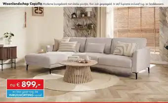 Woonsquare Woonlandschap Capella aanbieding