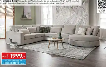 Woonsquare Hoekbank Ibiza aanbieding