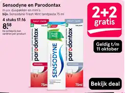 Etos Sensodyne en Parodontax aanbieding