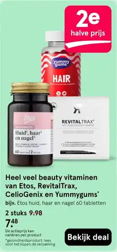 Etos Etos huid, haar en nagel 60 tabletten aanbieding
