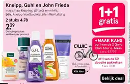 Etos Kneipp, Guhl en John Frieda aanbieding