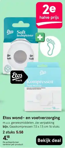 Etos Etos wond- en voetverzorging aanbieding