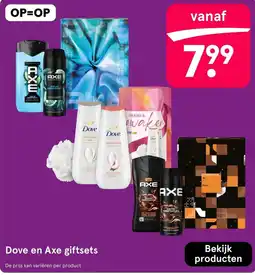 Etos Dove en Axe giftsets aanbieding