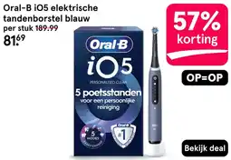 Etos Oral-B iO5 elektrische tandenborstel blauw aanbieding