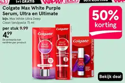 Etos Colgate Max White Purple Serum, Ultra en Ultimate aanbieding