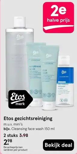 Etos Etos gezichtsreiniging aanbieding