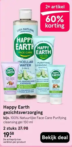 Etos Happy Earth gezichtsverzorging aanbieding