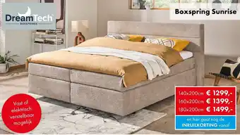 Woonsquare DreamTech Boxspring Sunrise aanbieding