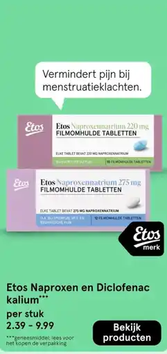 Etos Etos Naproxen en Diclofenac kalium aanbieding