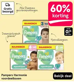 Etos Pampers Harmonie voordeelboxen aanbieding