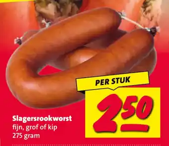 Nettorama Slagersrookworst aanbieding