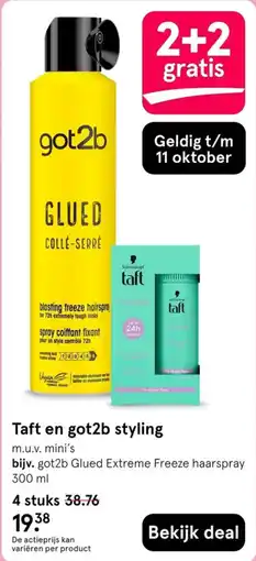Etos taft en got2b styling aanbieding