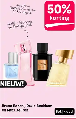 Etos Bruno Banani, David Beckham en Mexx geuren aanbieding