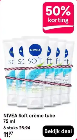 Etos NIVEA Soft crème tube aanbieding