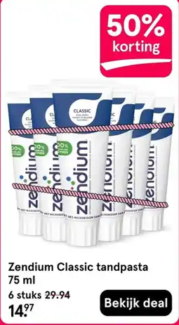Etos Zendium Classic tandpasta aanbieding