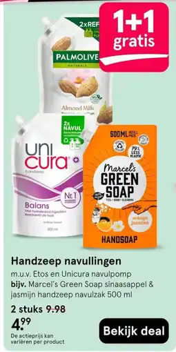 Etos Marcel's Green Soap handzeep aanbieding