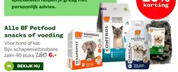Welkoop BF Petfood snacks of voeding aanbieding