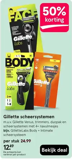 Etos Gillette scheersystemen aanbieding