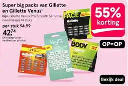 Etos Gillette en Gillette Venus aanbieding