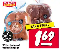 Nettorama Witte, bruine of volkoren bollen aanbieding