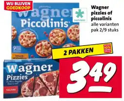 Nettorama Wagner Piccolinis of Pizzies aanbieding