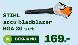 Welkoop STIHL accu bladblazer BGA 30 set aanbieding