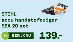 Welkoop STIHL accu handstofzuiger SEA 20 set aanbieding