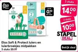 Etos Etos Soft & Protect luiers en luierbroekjes midpakken aanbieding