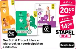 Etos Etos Soft & Protect luiers en luierbroekjes aanbieding