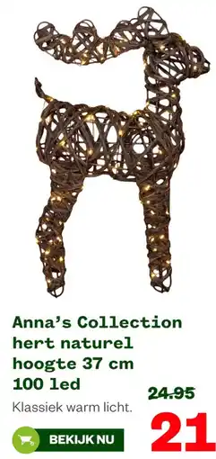 Welkoop Anna's Collection hert naturel aanbieding