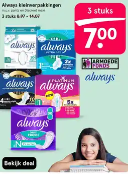 Etos Always kleinverpakkingen aanbieding