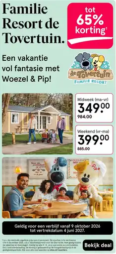 Etos Familie Resort de Tovertuin. aanbieding