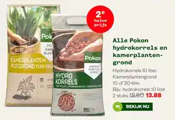 Welkoop Pokon hydrokorrels en kamerplanten-grond aanbieding