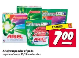 Nettorama Ariel waspoeder of pods aanbieding