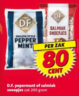 Nettorama D.F. pepermunt of salmiak snoepjes aanbieding