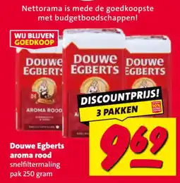 Nettorama Douwe Egberts aroma rood aanbieding