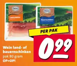 Nettorama Wein land- of bauernschinken aanbieding