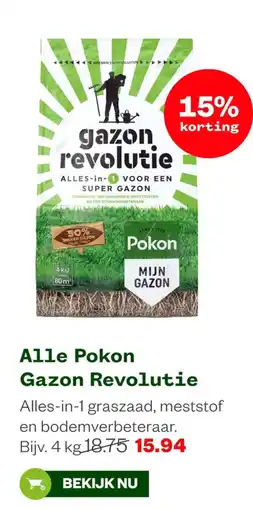 Welkoop Pokon Gazon Revolutie aanbieding