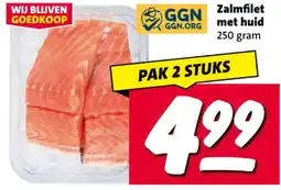 Nettorama Zalmfilet met huid aanbieding